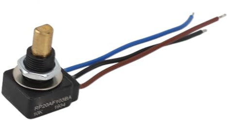 Rotary Potentiometer 10K Ohm linear verjüngter Widerstand mit Steckerdraht haltbarer ABS Copper IP65 Staubdicht wasserdicht für elektronische Schaltkreise DIY -Projekte