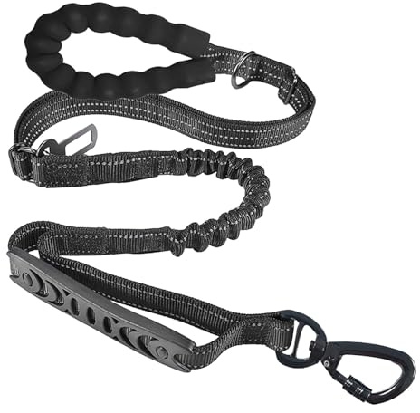 Katzenleine Pet Products Große Hundeleine,kurz,lang,hochfest,elastisch,explosionsgeschützt,stoßfeste Hundeleine (Black,One Size)