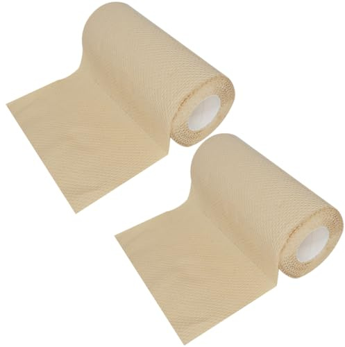 VERDANVERSE Papel Absorbente de Aceite Degradable para Cocina y Hotel, Toallas de Papel de Pulpa Cómodas de Usar, Paquete de 2 Rollos para Limpieza