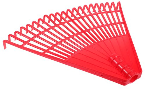 TOYANDONA Rastrello da Giardino in Plastica Denti per Pulizia Foglie e Erba Rastrello per Prato Erbacce e Terriccio Strumento Giardinaggio Esterno per Raccolta Foglie e Cura Orto