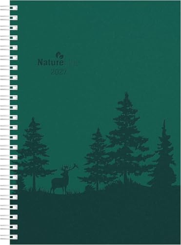 Wochenplaner Nature Line Forest Ringbuch 2027: Buchkalender A5 (15x21 cm) - Wochenplaner mit 4-sprachigem Kalendarium, Monatsübersicht & Notizbereich, für Beruf, Schule & Alltag | Buchkalender A5 (15x21 cm) - Wochenplaner mit 4-sprachigem Kalendarium, Monatsübersicht & Notizbereich, für Beruf & Alltag