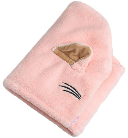 NULYLU Schnelltrocknende Haartrocknungshaube Stilvolles Design in Verschiedenen Farben aus Coral Fleece mit Haarband Leicht Anzuziehen und Praktisch Zufällige Farbe für
