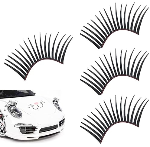 Auto Scheinwerfer wimper Aufkleber Eyelashes Car Sticker 3D Auto Wimpern Vinly Aufkleber Autotattoo Wimperns Scheinwerfer Wimpern dekorativen für Aufkleber lustige Wimpern Auto Kopflampen Dekoration