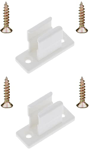 cyclingcolors 2x Clip bloqueur de manivelle volet Roulant Blanc Support Guide Manette Plastique 13mm Universel fenêtre Mur à Visser