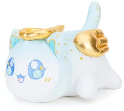 YGMXZL Plüschtier Flauschiges Stofftier Kawaii Katze,Plüschkissen,Weiches Spielzeug,für Heimdekoration,Geschenk Gefüllt für Kinder Mädchen Jungen (Engel Katze)