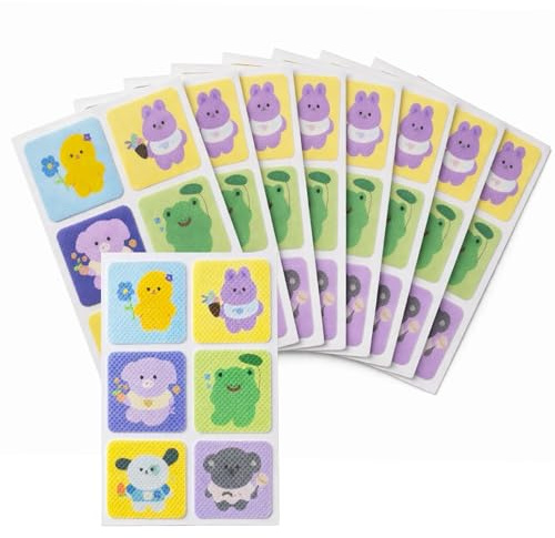 Mood Calming Stickers ADHD, Natural Mood Calming Patches for Autistic Kids & Adults, Enhancing Stickers, Drug Free, Reduce Stress & Anxiety, Kid Friendly, 36 Pack (Cutie)