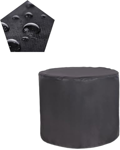 ATYUJKB Wasserdicht Abdeckhaube für Gartenmöbel Rund 150x110cm, 420D Oxford Gewebe Schutzhülle, Gartenmöbel Abdeckung Tisch, Gewebe Wasserdicht Abdeckhaube für Gartentische Terrassenmöbel