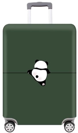 FANSU Housse de Valise Elastique Housse de Protection pour Bagage, Dessin animé Imprimerie de Animal Cabine Luggage Trolley Case Cover avec Fermeture éclair (Panda,L (25-28 Valise))