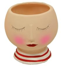Mimbre Natural MACETERO Cara Ceramica (16×14.3×15.8)-
