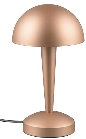 Reality Leuchten Tischleuchte Canaria R59561165, Metall Coffee/Goldfarbig, inkl. 4.9 Watt LED E14, On/Off Touch