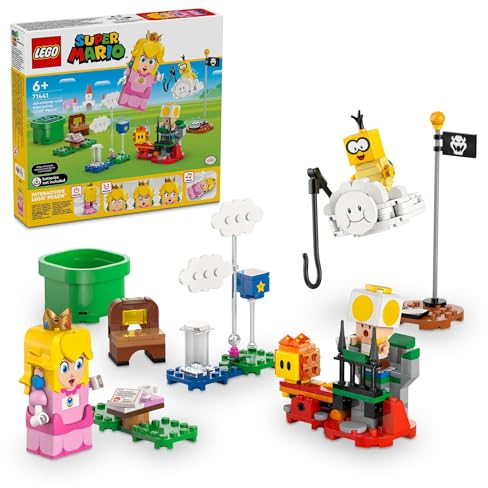 LEGO Super Mario Adventures with Interactive Peach Princess Toy, Super Mario Playset for Kids, Yellow Toad Figure, Nintendo Toy Gift for Girls, Boys and Any Gamers Ages 6 and Up, 71441