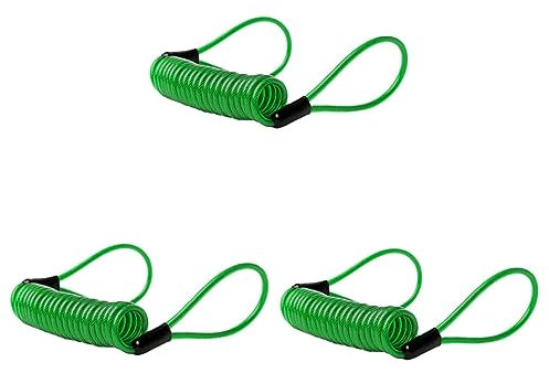 OUNONA 3stücke Disc Brake Lock Reminder Cable Für Fahrrad Sicherheitskabel Grün Schützt Vor Schäden Beim Fahren Mit Aktivem Bremsschloss Geeignet Für Motorräder Roller Und