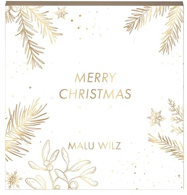 Malu Wilz Adventskalender - VERALTETES MODELL AUS 2024, Beauty Adventskalender mit diversen Pflege- und Kosmetik-Produkten, 21 Ampullen + Mascara & Creme im Wert von 168€