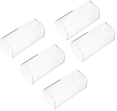 OUNONA 5 Piezas Vasos Tazas De Agua Transparente De Vidrio Para Cócteles y Vino Tazas De Agua De Vidrio Hogar Decorativa Para Beber