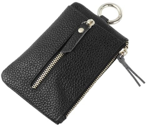 OATIPHO Multifunktionale Geldbörse Mit Reißverschluss Schlüsselhandtasche Aus Leder Tasche Für Kleingeld Gefaltete Scheine Und Schlüssel Für Alltag Schule Und Arbeit