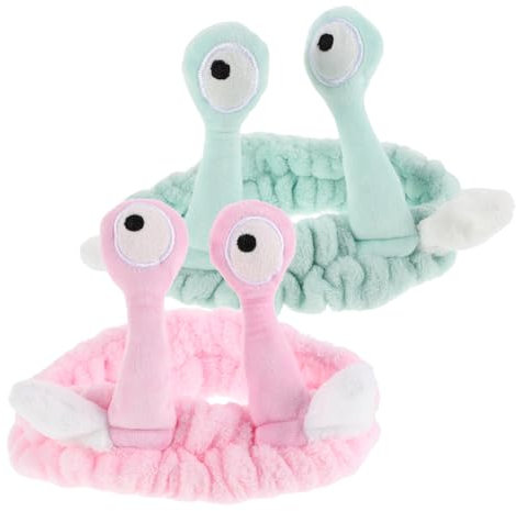 BESPORTBLE 2stücke Kreative Schnecke Stirnband Flauschig Haar Zubehör Für Frauen Cartoon Gesicht Stirnband Dusche Spa