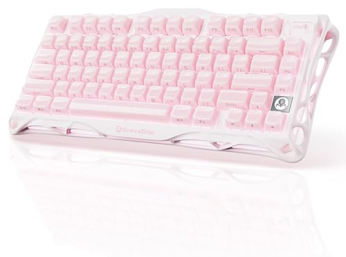 GravaStar - Clavier mécanique de jeu K1 75% sans fil, design exosquelette en aluminium, joint personnalisé, Mercury