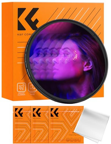 K&F CONCEPT 82mm Filtre Effet Spécial-Allonger Les Ombres Unilatérales pour Objectif Appareil Photo