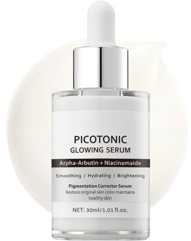 Picotonic Glowing Serum for Face,Picotonic Glowing Face Serum for Pigmentation & Dark Spot Remover,Korean Skin Care Even Skin Tone,Glass Skin Korean Face Serums,Boosts Collagen & Hydrating Ser-um