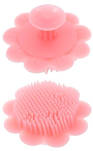 Housoutil 2pcs Shampoo Brush Silicone Soft Brush for Scalp Massage During Bath Hair Wash Tool