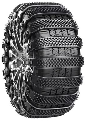 LECREA 10 Pezzi Catene da Neve Auto per Mercedes Benz A Class W177 A160 A180 A180d A200 A200d A220d A250e A260 AMG A35 A45, Catene Antislittamento per Pneumatici, Aiuto di Trazione Invernale