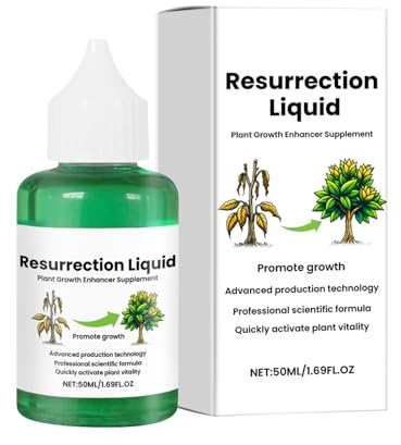 Fertilizzante per piante, fertilizzante per piante da interno, risurrezione vegetale, 50 ml, liquido di risurrezione di fiori, cibo naturale, ad azione rapida, soluzione di D