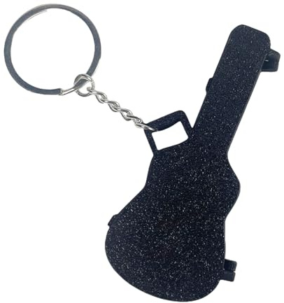 Plektrumhållare,Liten Portabel Nyckelringscharm | Förvaring för gitarpplektrum och nyckelringshållare - Avsedd För Musiker, Gitarrister, Akustisk Och Klassisk Gitarr, Ukulele, Bas, Studiobruk, Hemmabr