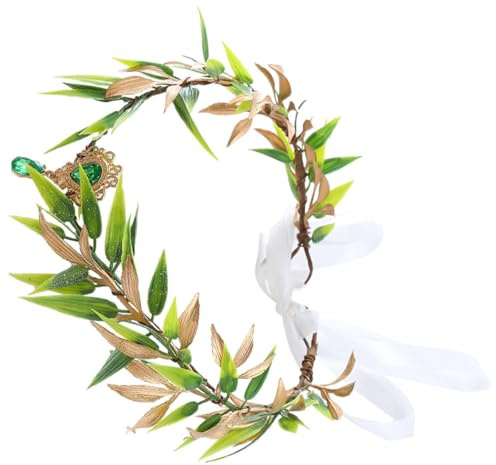 ULTECHNOVO Diadema de Usar Plástico Decorativa para Verdes Hojas Único de Cómoda y Fácil Estilo Delicado Adultos Adecuado para Fiesta y Cosplay