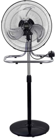kasaviva Ventilatore a Piantana Industry Nero 60 Watt