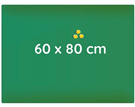 Lüllmann Memoboard Glas Magnettafel 60x80x0,4cm Glastafel Glasboard Whiteboard Wandtafel Magnet-Board (607422 Glastafel 60x80x0,4cm, grün)