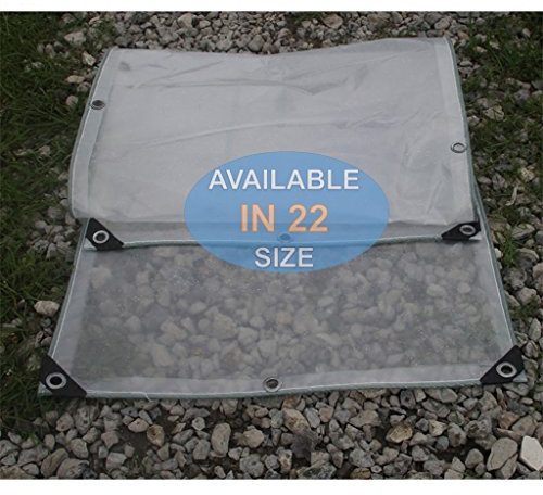 klare Poly Tarp wasserdicht Doppelschicht, schwere klare Plane mit Ösen, Multi Purpose Outdoor Plane Cover für Boot, Camping, Zelt, Regenschutz (größe : 3 x 3m)
