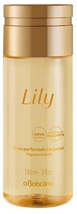 O Boticário - Lily Aceite Corporal Hidratante Perfumado - Loción Para El Cuerpo Hidrata y Cuida Piel - Aceite de Ducha, 150ml