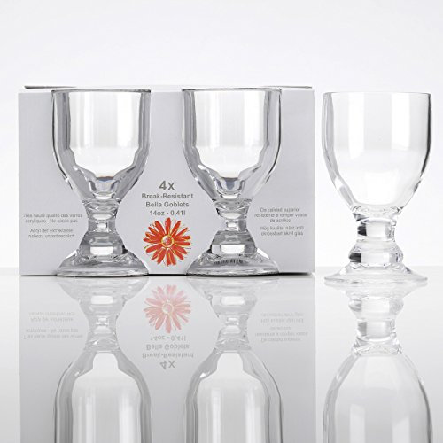 Vaso de acrílico 410 ml, 4 Unidades, Transparente, Vasos de Camping, Accesorios, Bebida, Cristal, plástico, Vidrio acrílico, para Fiestas, Vaso de Whisky, Vasos de Whisky
