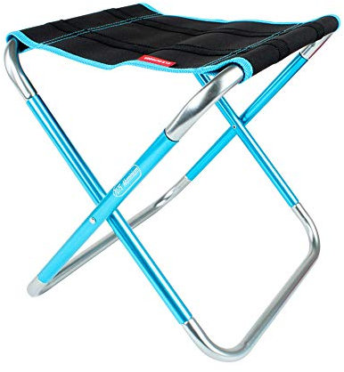 WANGLXFC Tragbar Klappstühle Outdoor Hocker, Camping Aluminium Klapphocker Faltbar, Campinghocker Kompakt (25 * 31 * 30cm) Unisex, Blue