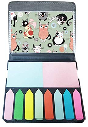 Pet Cute Cat Family Haftnotizen Box für Notizen, mit englischer Aufschrift