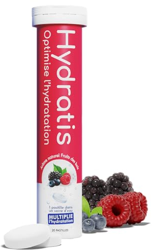 HYDRATIS Beschleunigte Rehydrierung Tabletten - Elektrolyt mit Magnesium, Zink, Kalium - Waldfruchtgeschmack, 20 Tabletten