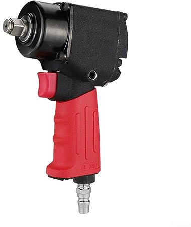 DAZZLEEX Clé à air comprimé 1,27 cm, pistolet à air robuste double marteau 610 N.m couple élevé pneumatique 10 000 tr/min