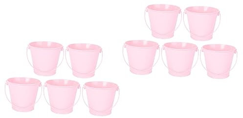 Supvox 10 STK Blumenvase aus Metall Eimer Pflanzer EIS bürodeko zimmerpflanzen Indoor-Pflanzgefäße Mini-Schreibtisch-Mülleimer Hochzeit Antiquität Banketttisch Verzinkter Eimer Container