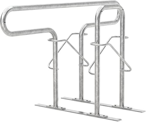 Anlehnbügel Strap 22 DS | Fahrradständer beidseitig | für 4 Fahrräder | zum Aufdübeln | Anlehnbügel Anlehnparker Einzelständer Fahrradanlehnbügel Radständer | Dreifke®