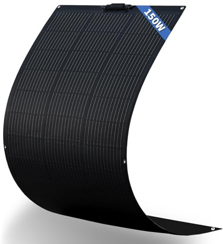 FIREFLY ENERGY 150W Flexible Módulo Solar Monocristalino Módulo Fotovoltaico Módulo Solar para Caravanas, Barcos, Tejados