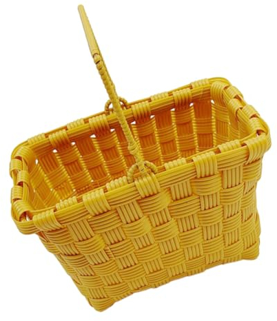 IMIKEYA Aufbewahrungskorb Kleiner Rattankorb Picknickkorb Aus Rattan Hochzeitsblumenkorb Gewobener Korb Früchtekorb Brotkorb Snackkorb Einkaufen Erdbeere Schmücken Wiederverwendbar