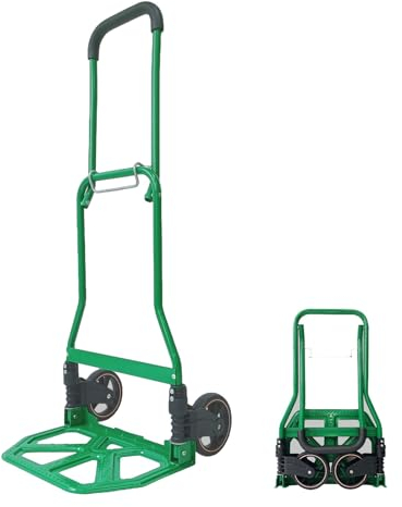 Klappbare Sackkarre aus Aluminium, robuster Plattformwagen, höhenverstellbar, zusammenklappbarer tragbarer Sackkarre, Tragfähigkeit bis zu 60 kg A