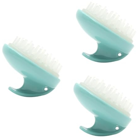 FOMIYES 3 Stück Haar-/kopfhautbürste Kopfhaut-shampoo-bürste Haarreinigungsbürste Haarwasch-/kopfhautkämme Für Haartypen Tragbares Design