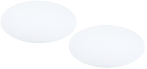 PATIKIL Lampenschirm Diffusor, 2er Pack 8 Durchmesser Runder Diffusor für Trommel Lampenschirme Pendelleuchten, DIY Lichtschutz passt für 8,5-10 Öffnungen, Mattes Weiß