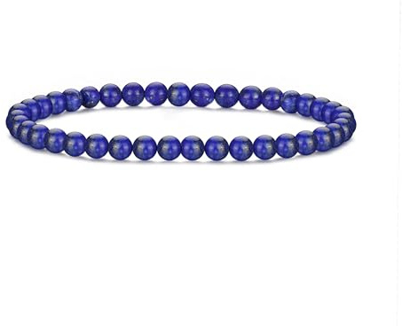 Philip Jones Lapis Mini Beaded Gemstone Stretch Bracelet