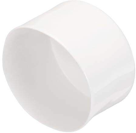 QUARKZMAN 2 Stück Gummikappen 90 mm Gummi Endkappe Rund Schutzkappen Pfostenkappe Abdeckkappen Zaunpfosten Endspitze Kappen für Rohr Gartenstühle Tischbeine Möbelfüße Gleiter, Weiß