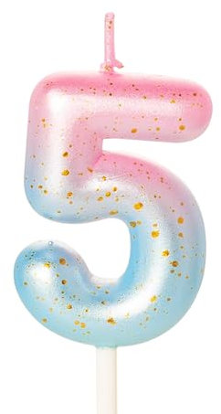 Candela con numero rosa e blu, candele di compleanno per torta, candele di buon compleanno, candele per torta di compleanno, decorazioni per torte per bambini, ragazzi, matrimoni, azienda,