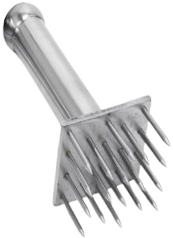 WATIIFUFU Meat Hammer Schweinefleisch Hammer Fleischklopferhammer Fleischzubehör Für Die Küche Küchenhammer Oder Stampfer Hackfleisch-stampfer-Werkzeug Fleischstampfer Rostfreier Stahl Silver