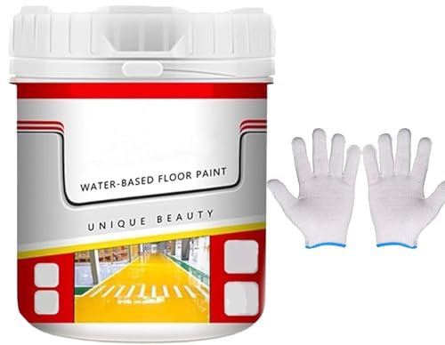 Vgpbphj Nante Windfarbe, mehrere Farben, Nante Wind-Bodenfarbe, Goldseide, wasserfeste Epoxid-Bodenfarbe, goldene Seide, Nägel, wasserbasierte Epoxid-Bodenfarbe (Mittelgelb, 0,5 Liter)
