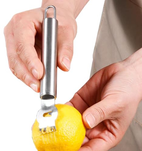 Citronrivjärn, citronrivjärn - grapefruktskalare verktyg rostfritt stål citrusskalare apelsinskalare citronskalare verktyg apelsinskärare bärbar efi verktyg